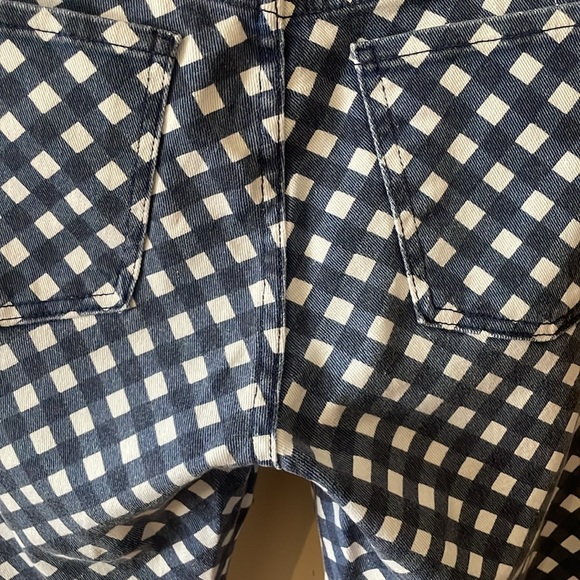 2/$30 Kate Spade Broome Street Gingham Denim Cropped Jean Pants Size 28 - Picture 11 of 15